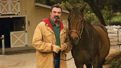 Photo of Tom Selleck Claims That Working On His 65-Acre Ranch in California Keeps Him Sane